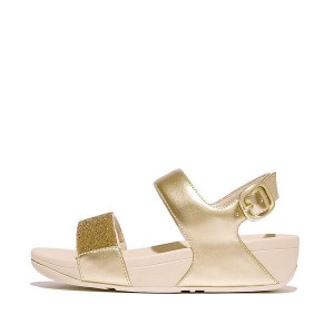 Beige / Olive / Gold Women's FitFlop Lulu Opul Back-Strap Sandals | 942QPCUBF