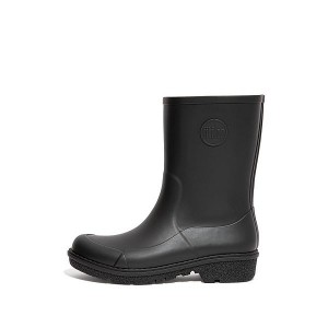 Black Women's FitFlop Wonderwelly Short Rain Boots | 803YJLPKH