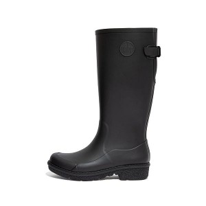 Black Women's FitFlop Wonderwelly Tall Rain Boots | 760HIRBTC