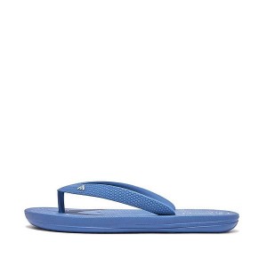 Blue Kids' FitFlop Iqushion Junior Ergonomic Flip Flops | 932YQXPEH