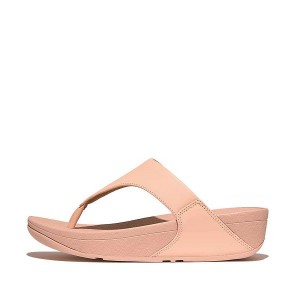 Coral Women's FitFlop Lulu Leather Toe-Post Sandals | 237LGEDHP