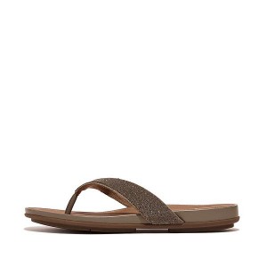 Grey Women's FitFlop Gracie Opul Flip Flops | 354EICXTB