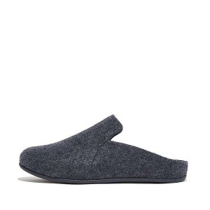 Navy Women's FitFlop Chrissie Ii E01 Haus Felt Slippers | 308WXEPFT