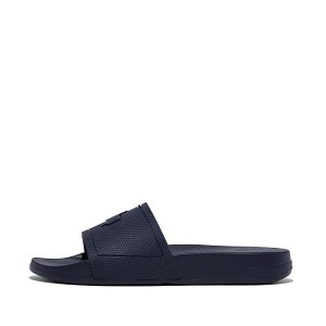 Navy Women's FitFlop Iqushion Pool Slides | 426LDHBOK