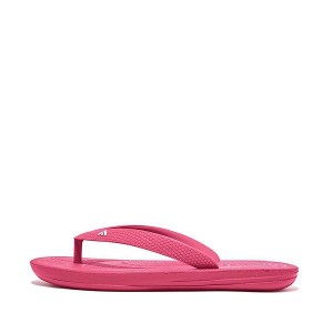 Pink Kids' FitFlop Iqushion Junior Ergonomic Flip Flops | 026DUAVXJ