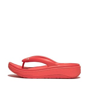 Red / Coral Women's FitFlop Relieff Recovery Toe-Post Sandals | 097WJICHV