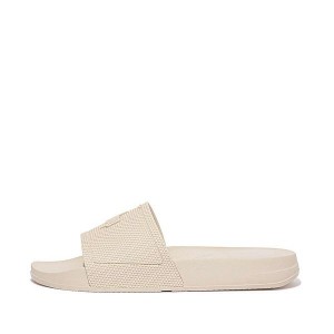 White Women's FitFlop Iqushion Pool Slides | 615XDIRWY