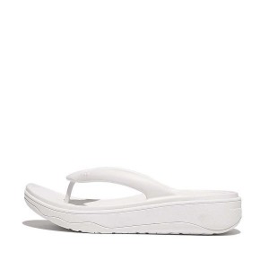 White Women's FitFlop Relieff Recovery Toe-Post Sandals | 160WMDBNQ