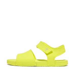 Yellow Kids' FitFlop Iqushion Junior Ergonomic Back-Strap Sandals | 279WMPZTL