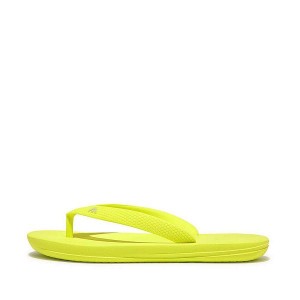 Yellow Kids' FitFlop Iqushion Junior Ergonomic Flip Flops | 184KHBMDV