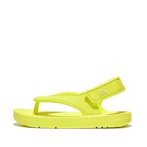 Yellow Kids' FitFlop Iqushion Toddler Ergonomic Back-Strap Flip Flops | 581ORYLBU