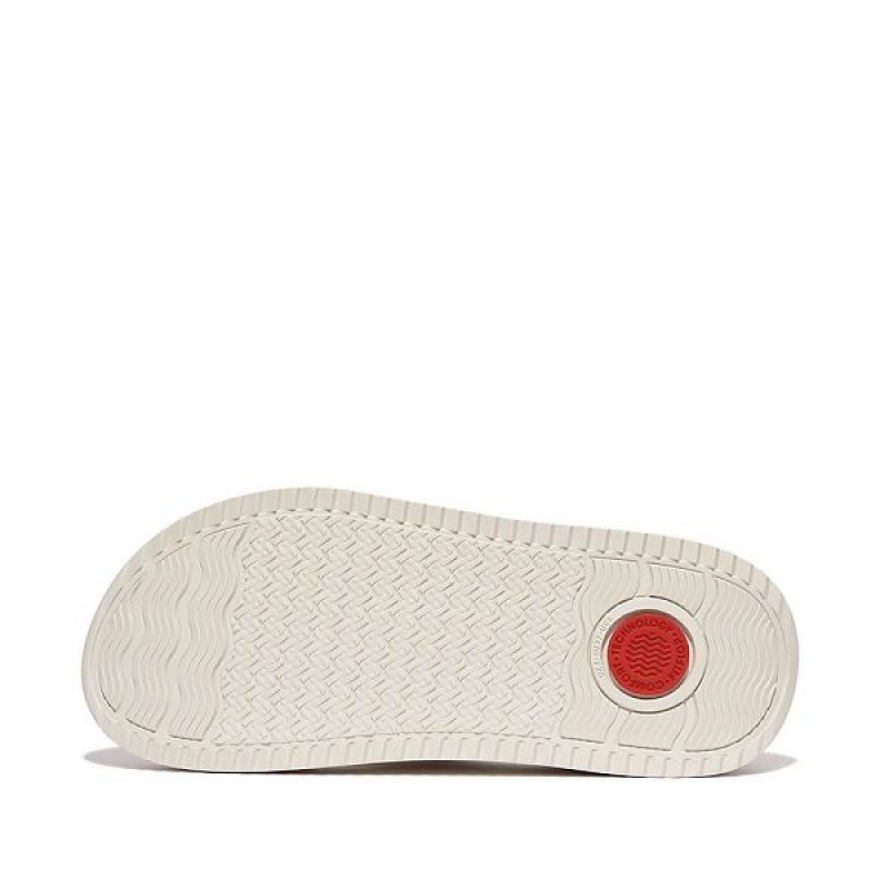 Beige Women's FitFlop Surff Sports Webbing Toe-Post Sandals | 043DCTUGE