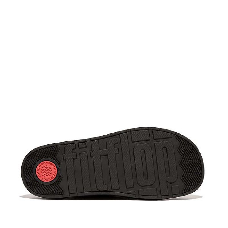 Black Men's FitFlop Gen-Ff E01 Felt Mules | 429LEJWQR