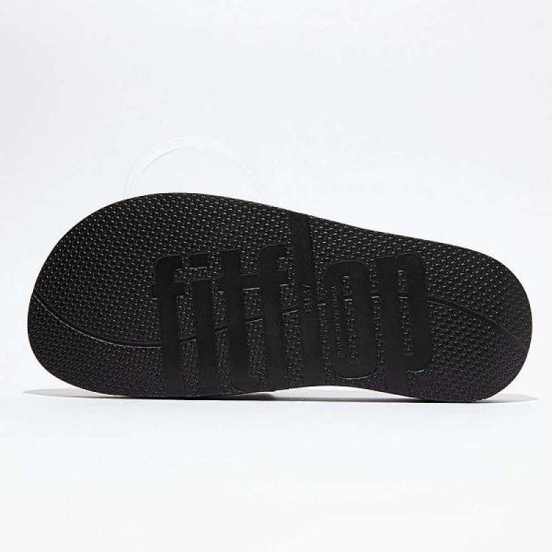 Black Women's FitFlop Iqushion Pool Slides | 106VEXYAO