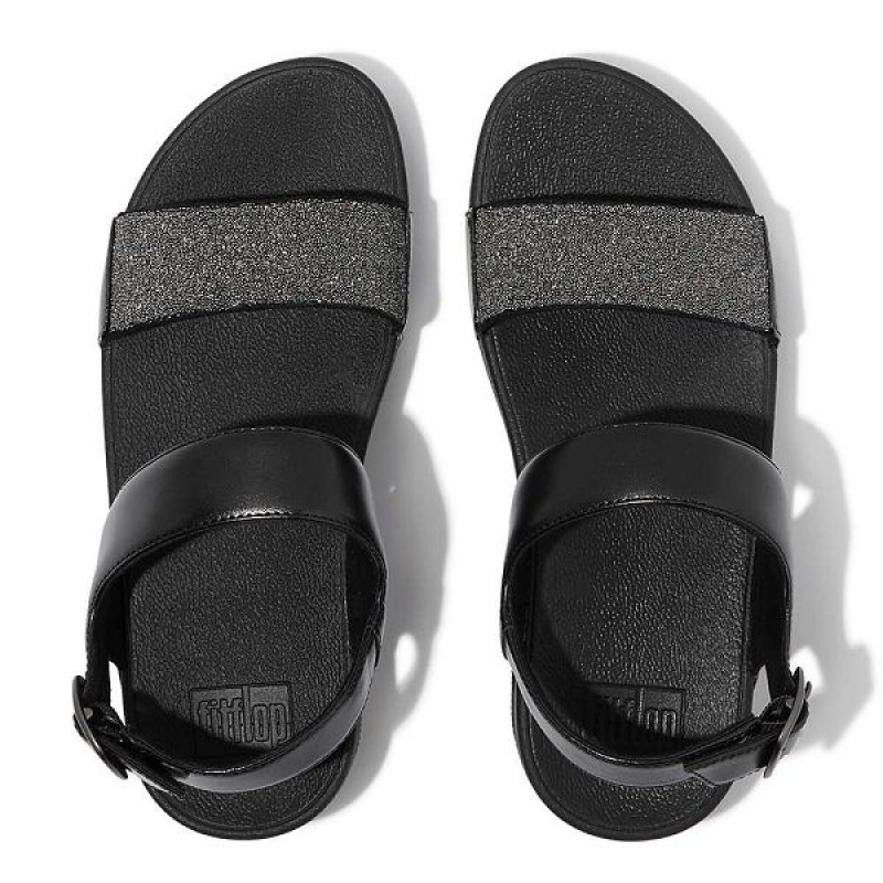 Black Women's FitFlop Lulu Opul Back-Strap Sandals | 296DOVPRL