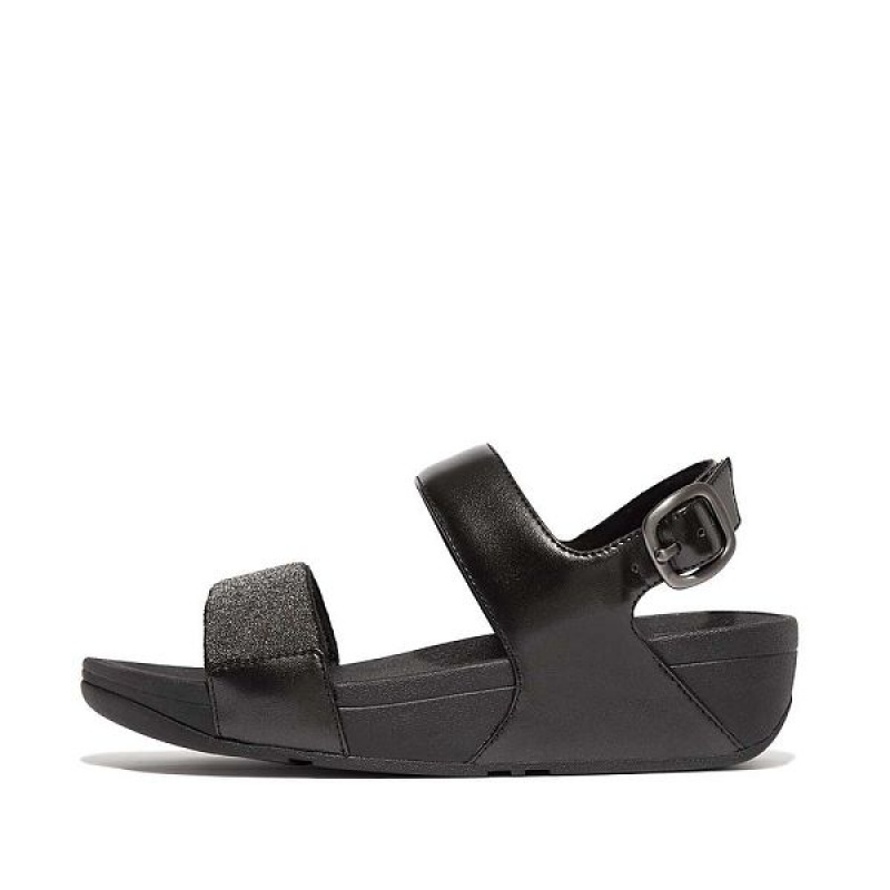 Black Women\'s FitFlop Lulu Opul Back-Strap Sandals | 296DOVPRL