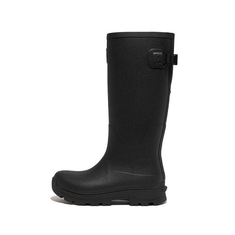 Black Women\'s FitFlop Wonderwelly Atb High Performance Tall Wellington Rain Boots | 396GYNAFW