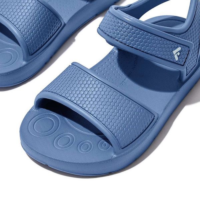 Blue Kids' FitFlop Iqushion Toddler Ergonomic Back-Strap Sandals | 205LKPCYZ