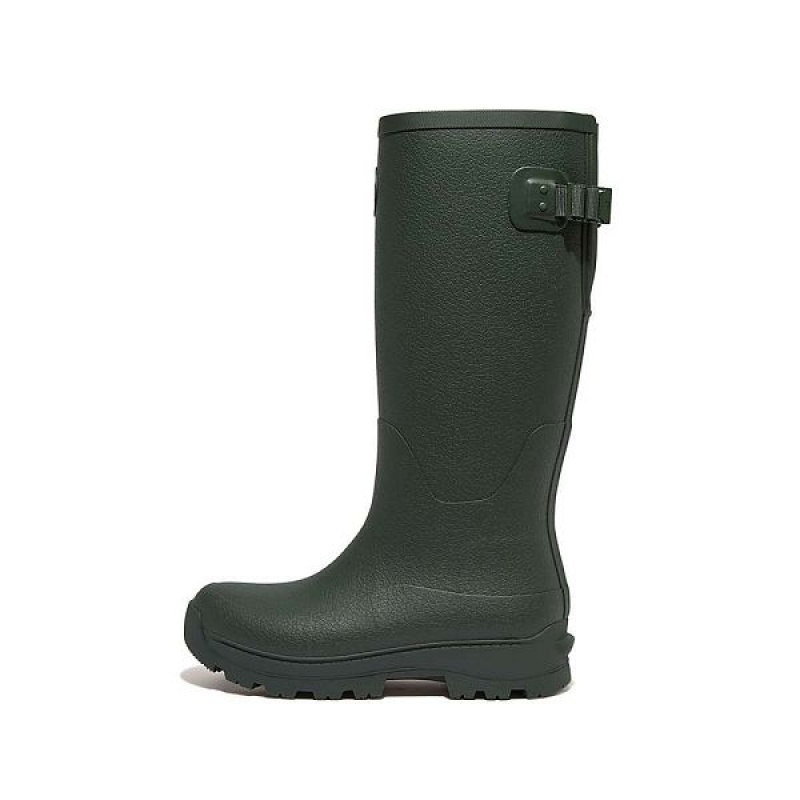 Deep Green Women\'s FitFlop Wonderwelly Atb High Performance Tall Wellington Rain Boots | 259UZQDKI