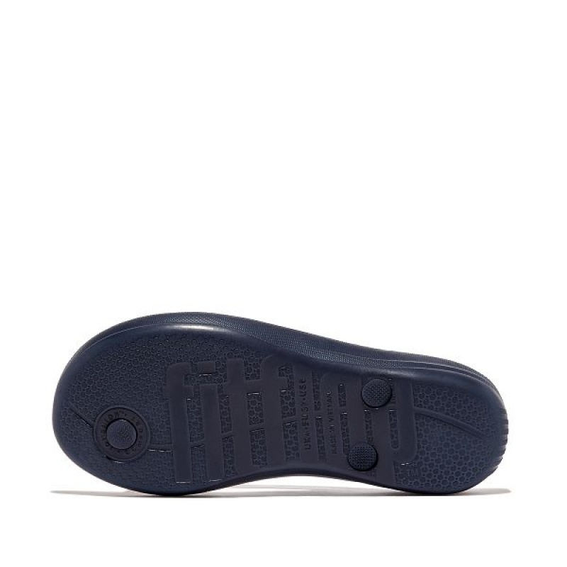 Navy Women's FitFlop Iqushion Ergonomic Flip Flops | 650MPSDEL