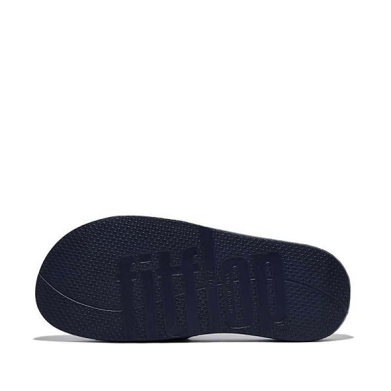 Navy Women's FitFlop Iqushion Pool Slides | 426LDHBOK