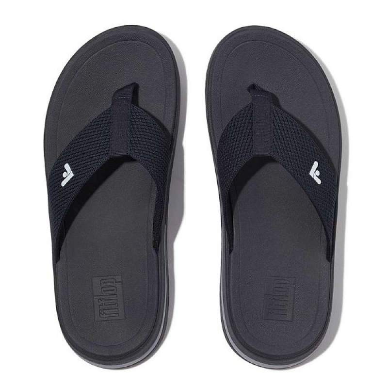 Navy Women's FitFlop Surff Sports Webbing Toe-Post Sandals | 752DCVZYW