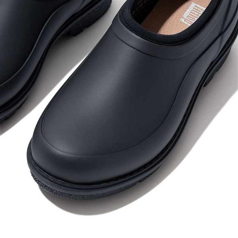 Navy Women's FitFlop Wonderclog Waterproof Rubber Clogs | 961MPIJAS