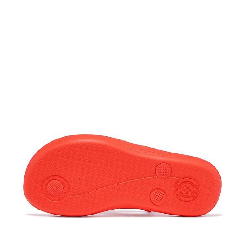 Orange Kids' FitFlop Iqushion Junior Ergonomic Flip Flops | 573WHUXMF