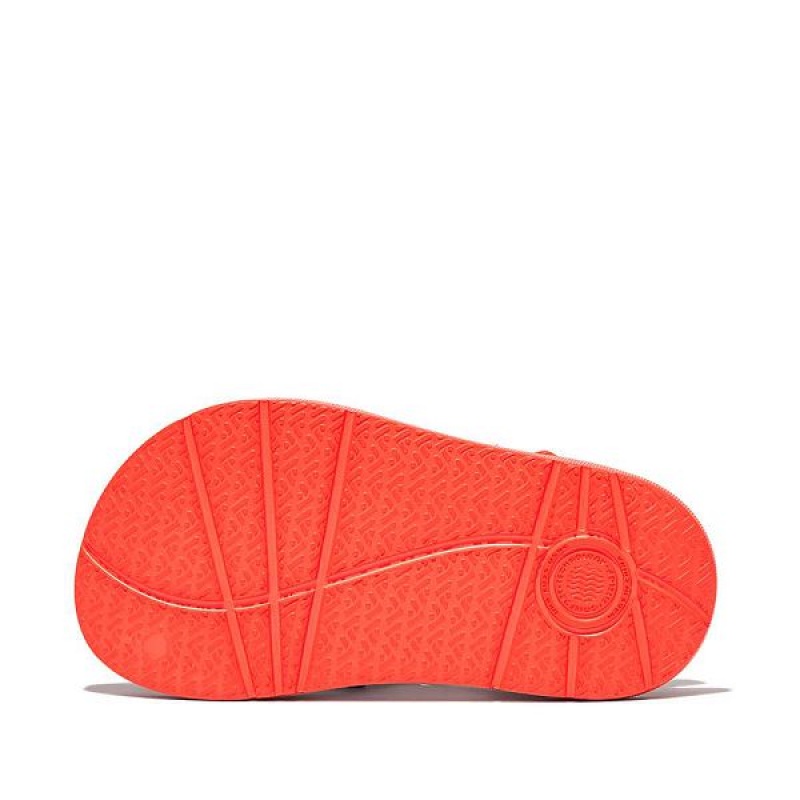 Orange Kids' FitFlop Iqushion Toddler Ergonomic Back-Strap Sandals | 718RZPCMS