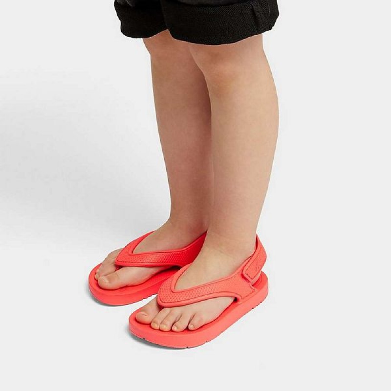 Orange Kids' FitFlop Iqushion Toddler Ergonomic Back-Strap Flip Flops | 479JBUSYD