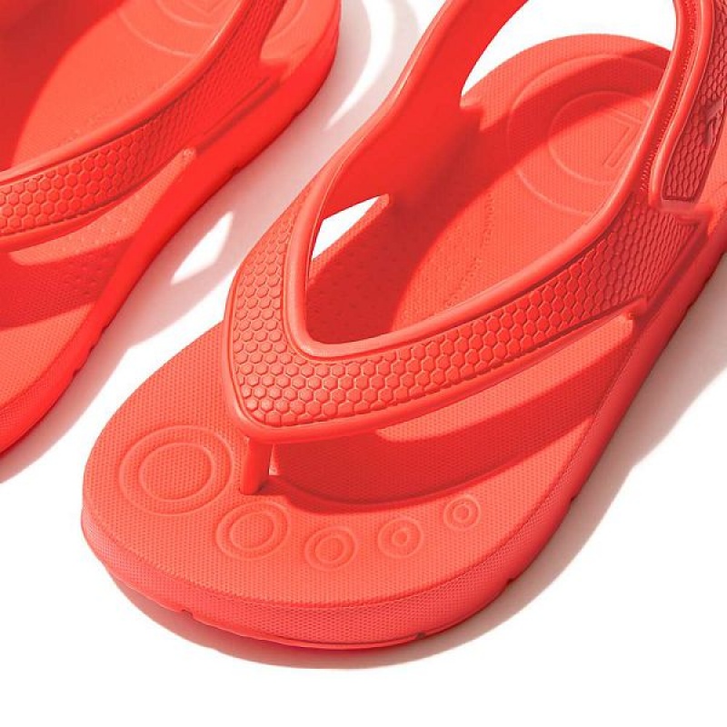 Orange Kids' FitFlop Iqushion Toddler Ergonomic Back-Strap Flip Flops | 479JBUSYD