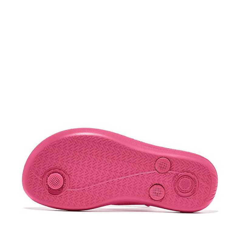 Pink Kids' FitFlop Iqushion Junior Ergonomic Flip Flops | 026DUAVXJ