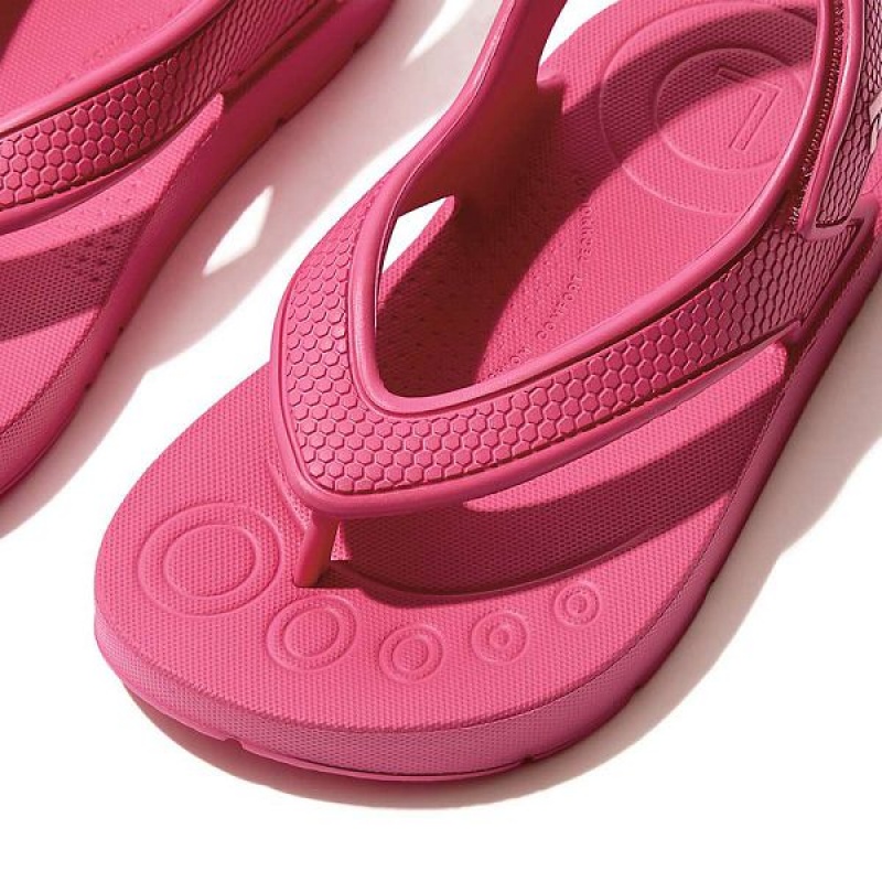 Pink Kids' FitFlop Iqushion Toddler Ergonomic Back-Strap Flip Flops | 103ABJXCZ