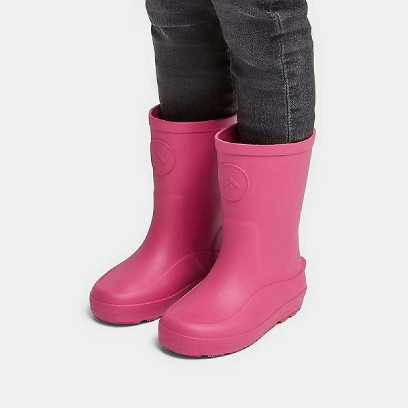 Pink Kids' FitFlop Wonderwelly Toddler Ergonomic Rain Boots | 687UGFNRD