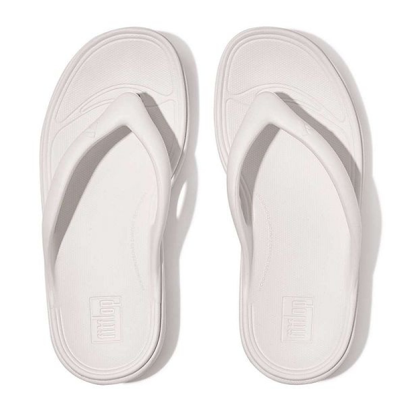 White Women's FitFlop Relieff Recovery Toe-Post Sandals | 160WMDBNQ