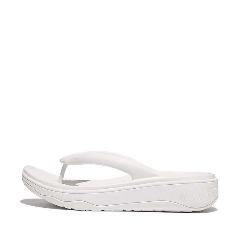 White Women\'s FitFlop Relieff Recovery Toe-Post Sandals | 160WMDBNQ