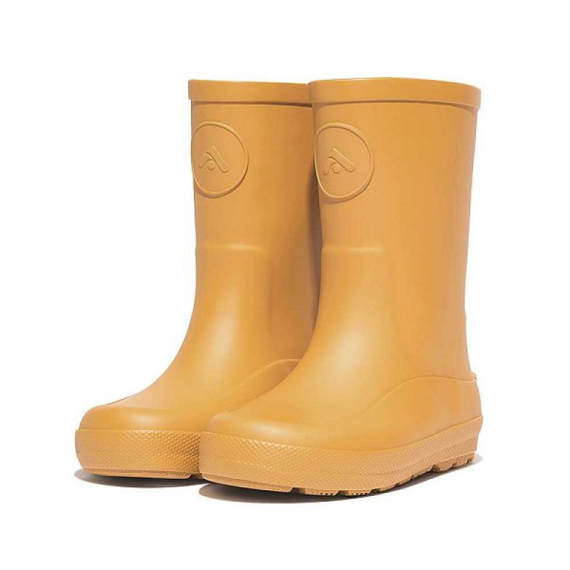 Yellow Kids' FitFlop Wonderwelly Toddler Ergonomic Rain Boots | 185CHARFY